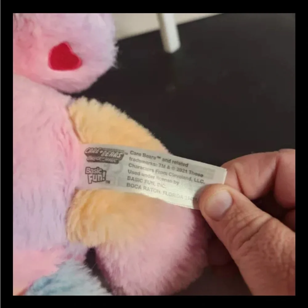 Care Bear Stuffed Plush Tie Dye Unlock The Fun Togetherness 14” Bear